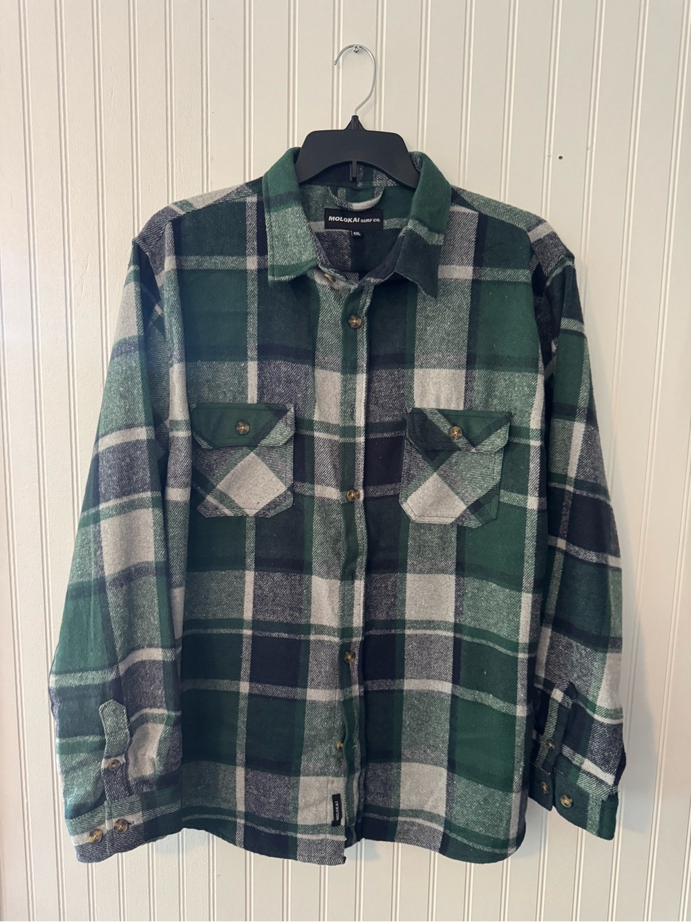 Green Plaid Lightweight Shirt Jacket - Men's Casual Layering